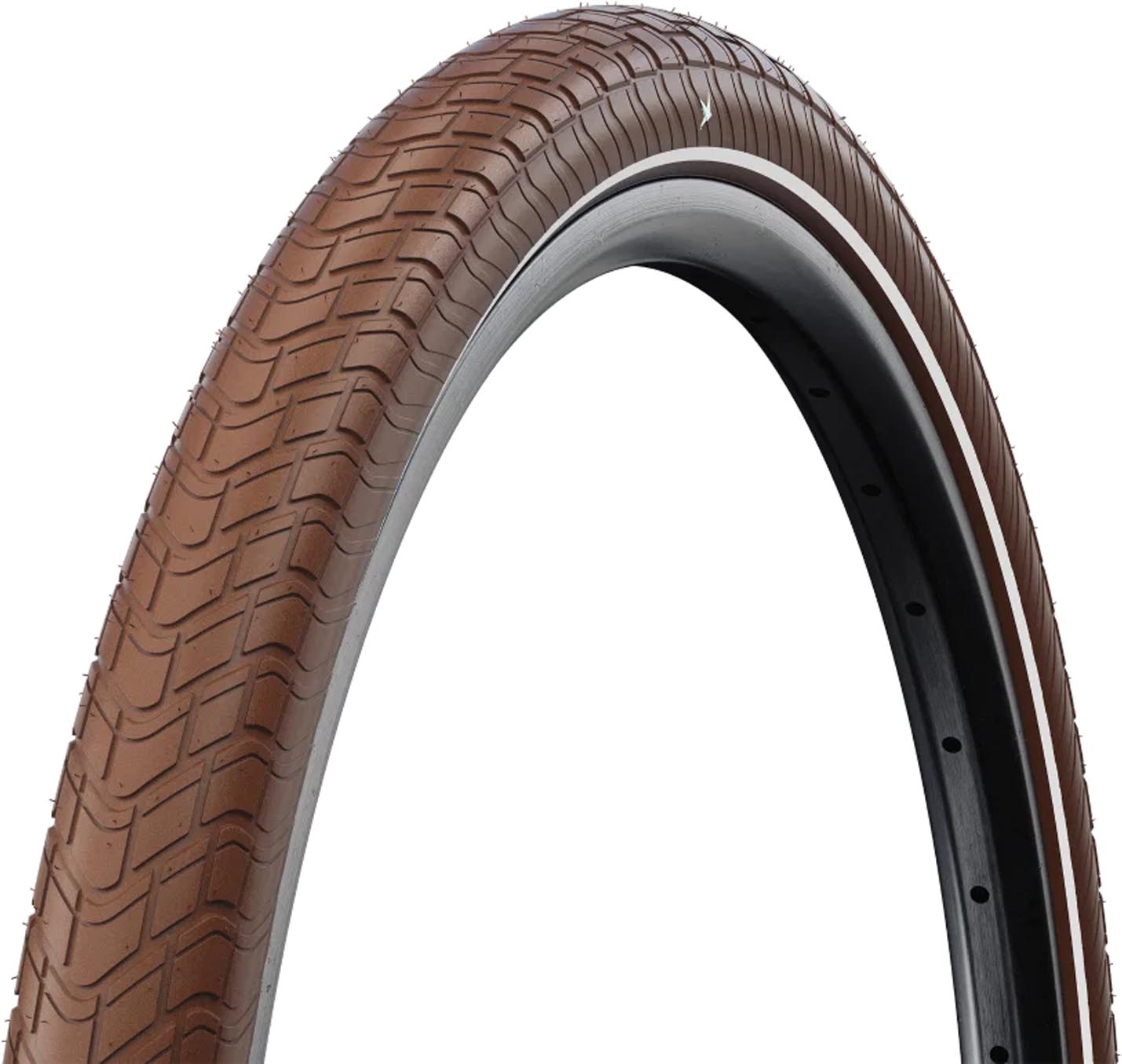 Schwalbe Motion Big Apple HS 632 Tire 28x2.00" 50-622 Brown-Reflective TwSkin KG SBC