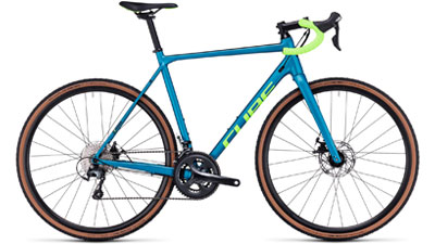Cube Cross Race C:62 Pro road bike in blue.