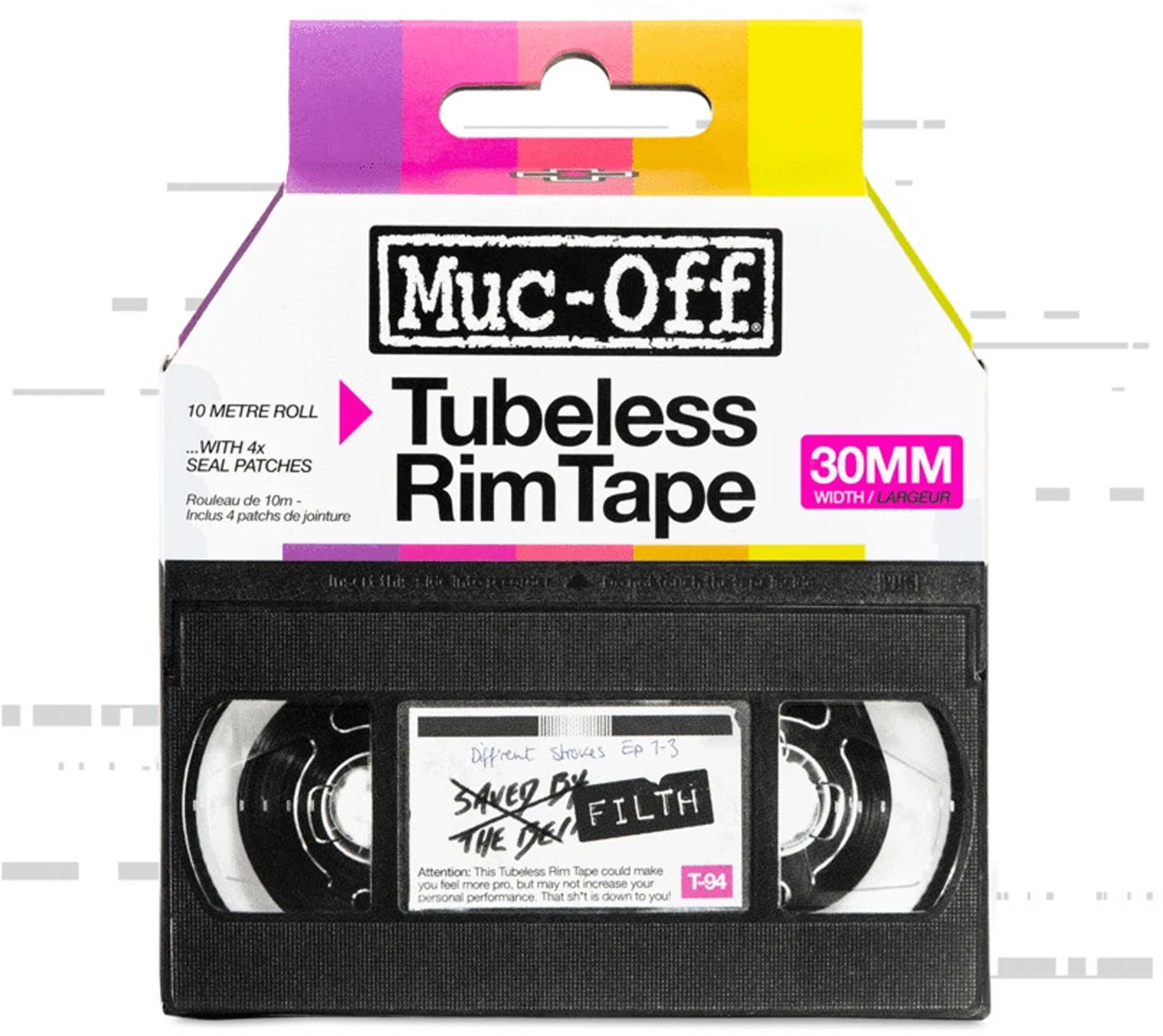 Muc-Off Tubeless rim tape 10 m roll pink 30 mm