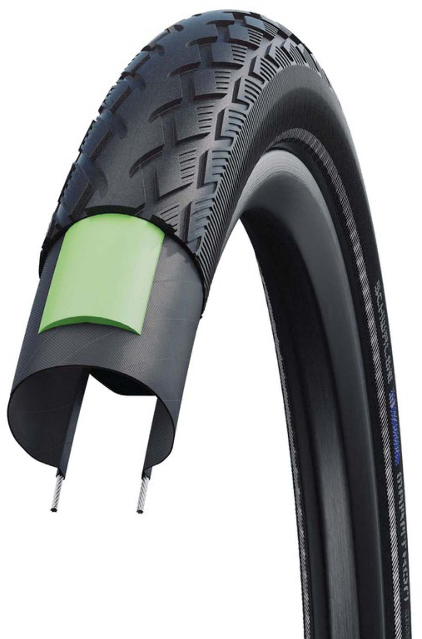 Schwalbe Tires Marathon HS420, 26x2.00" 50-559 sw-TwinSkin Refl.GG EC