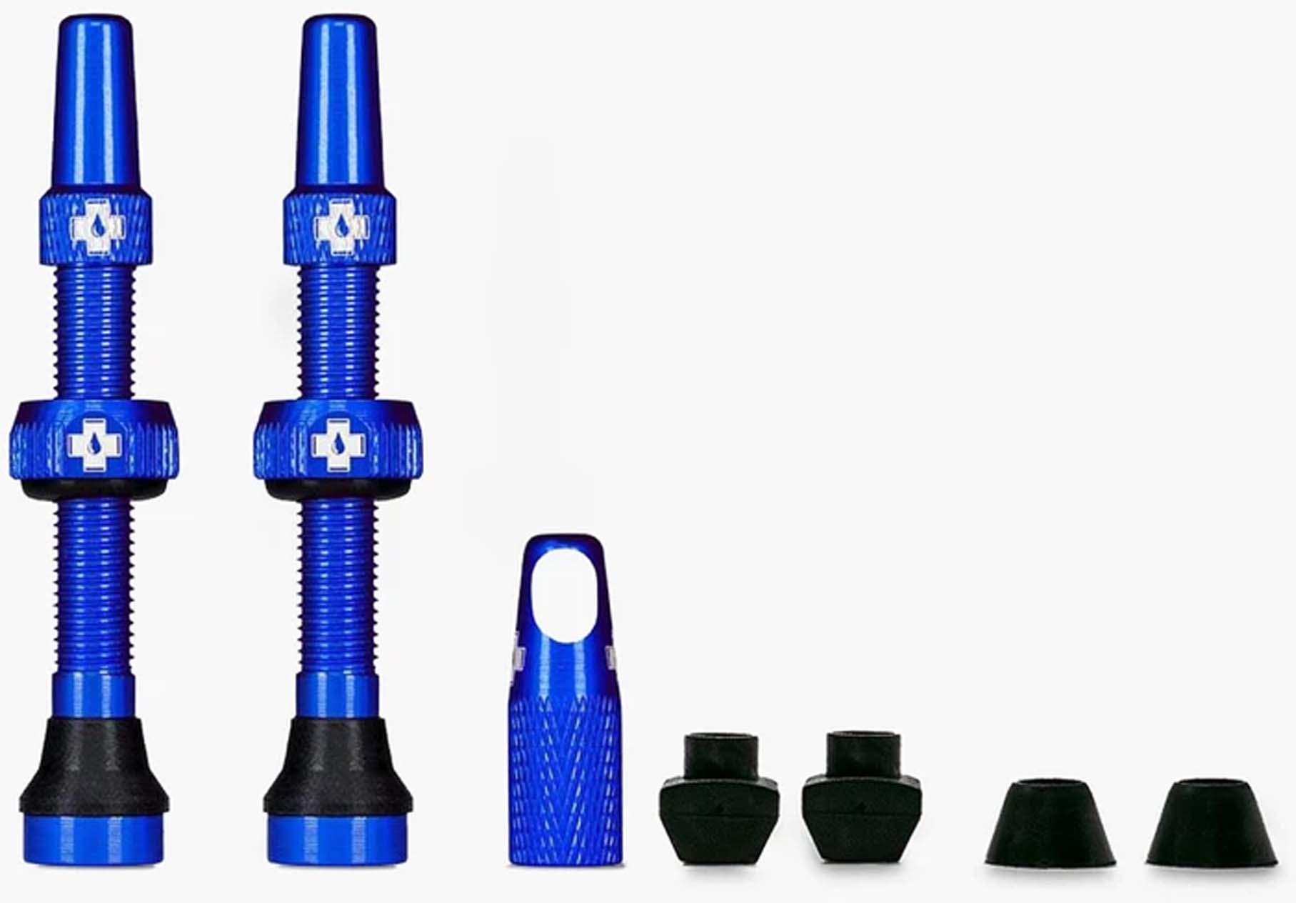 Muc-Off Tubeless Valve Kit Universal for MTB & Road  blue 60 mm