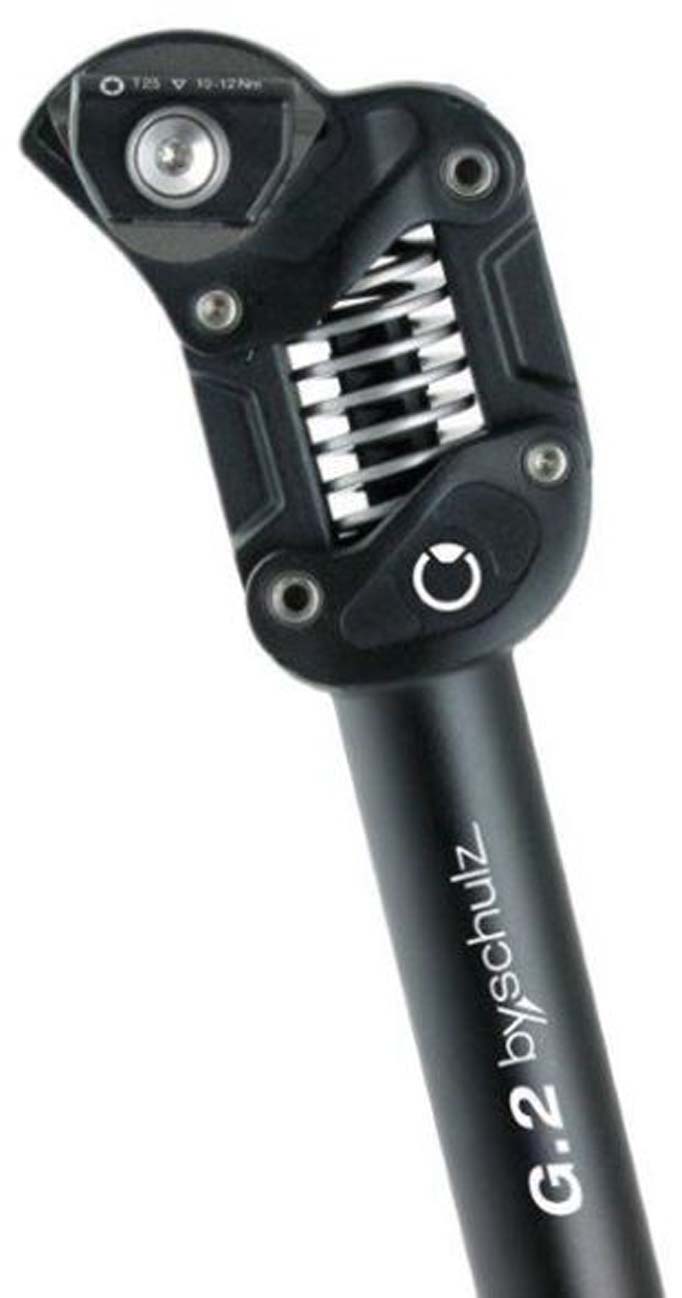 by.Schulz Spring seatpost G.2, Ø30.9mm, 350mm, black,stand., 80-105 kg