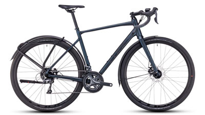 Cube Nuroad FE Gravel Bike in dark green.