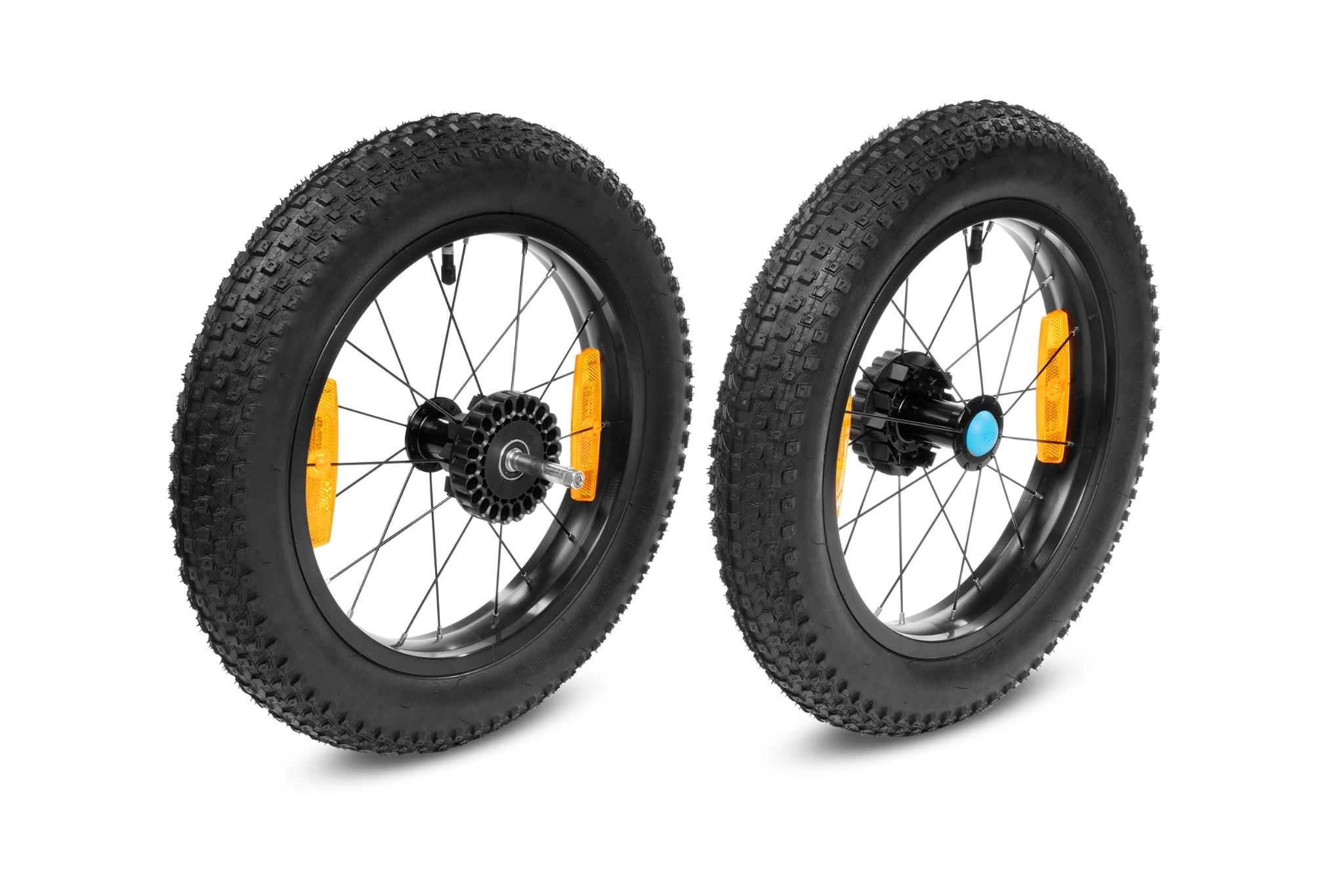 Cube Fat rear wheels for children's bike trailers Double
