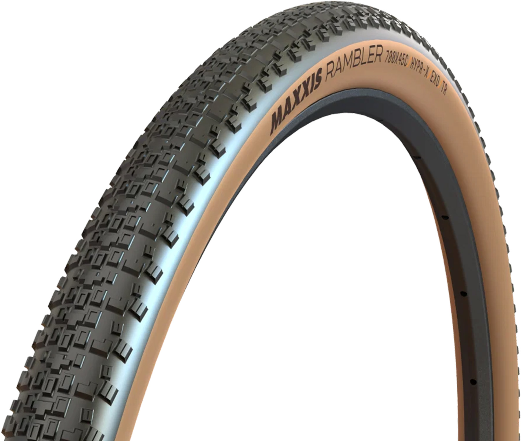 MAXXIS Rambler Gen.2 28" 700x45C 45-622 Black/Tan TLR EXO HYPR-X Black Tire