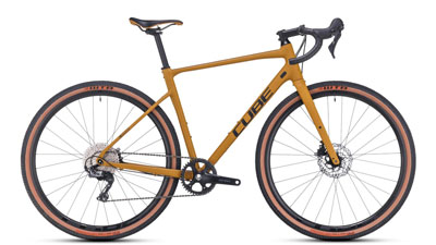 Cube Nuroad EX Gravel Bike in Yellow.