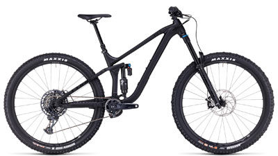 Cube Stereo ONE77 Pro Fully Mountain Bike in Black.