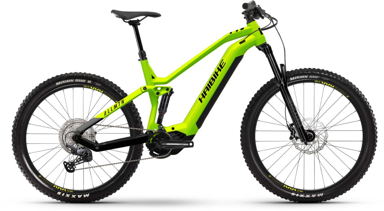 Haibike AllMtn 3 lime/black gloss 2023 - E-Bike Fully Mountainbike