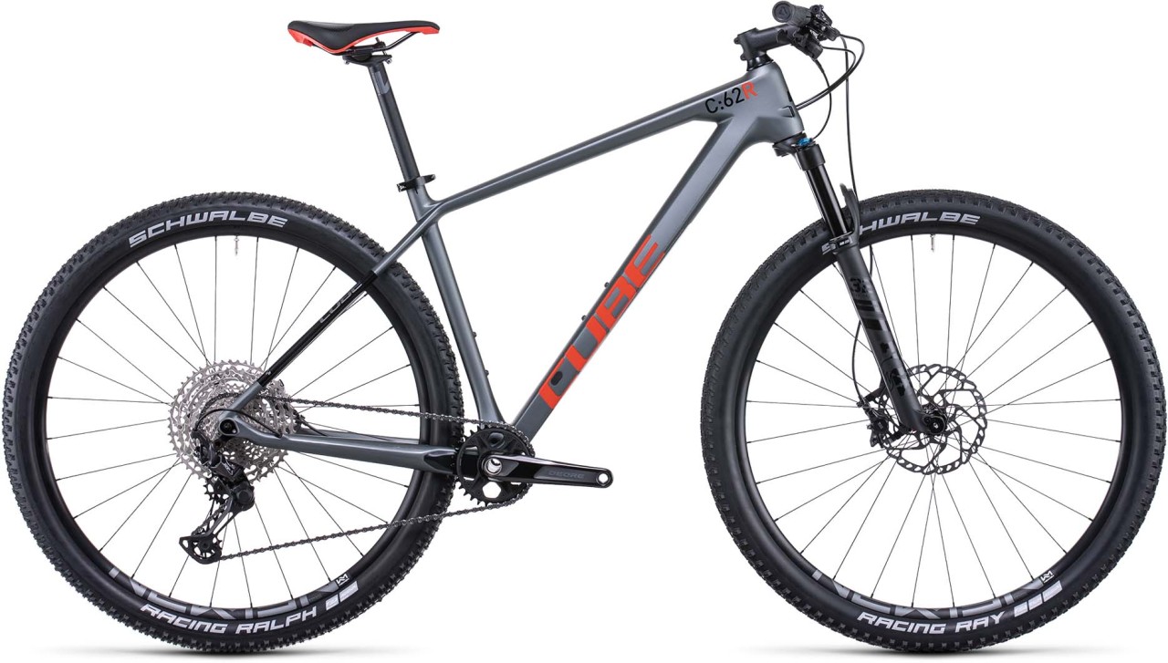 Cube Reaction C:62 Race flashgrey n red 2022 - Hardtail Mountainbike