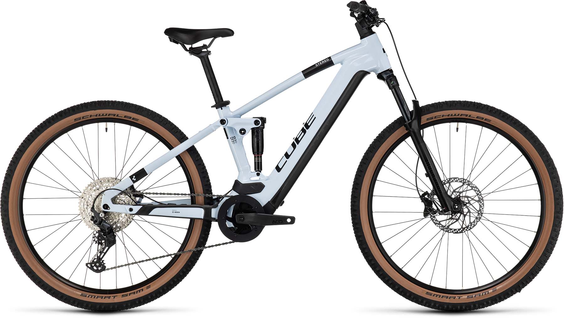 Cube Stereo Hybrid 120 Pro 625 flashwhite n black 2023 E Bike Fully Mountainbike