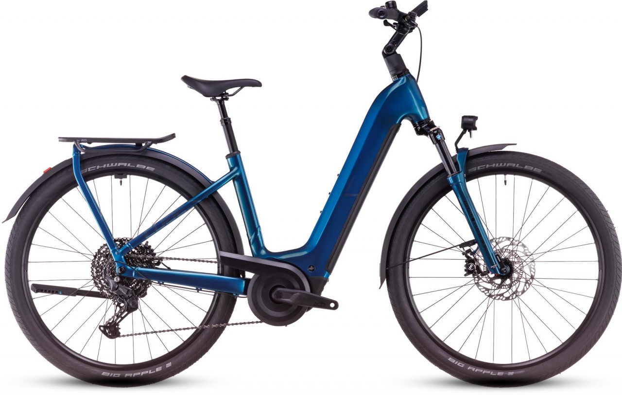 Cube Kathmandu Hybrid EX 800 electricblue n chrome 2025 - Touring E-Bike Easy Entry