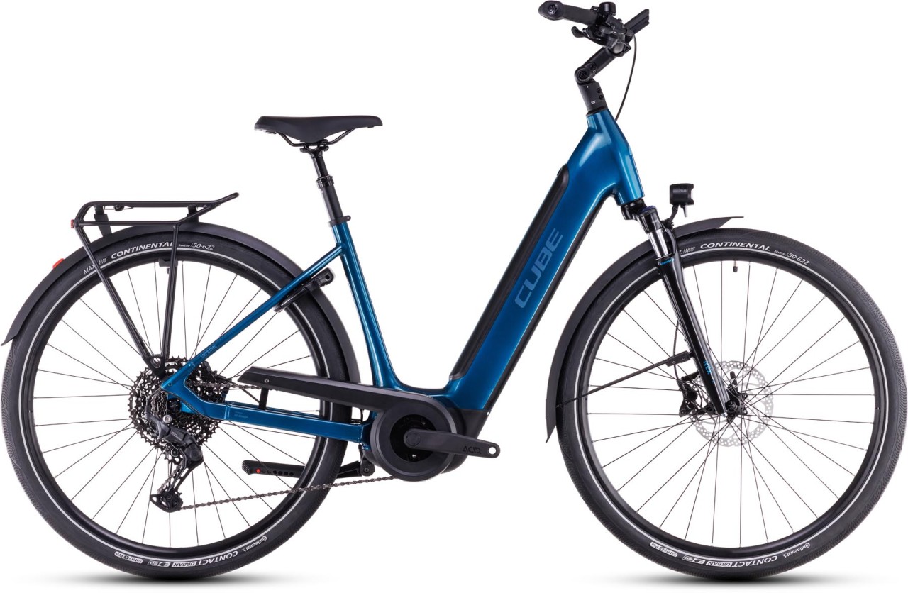 Cube Supreme Hybrid Pro 625 electricblue n blue 2025 - Touring E-Bike Easy Entry