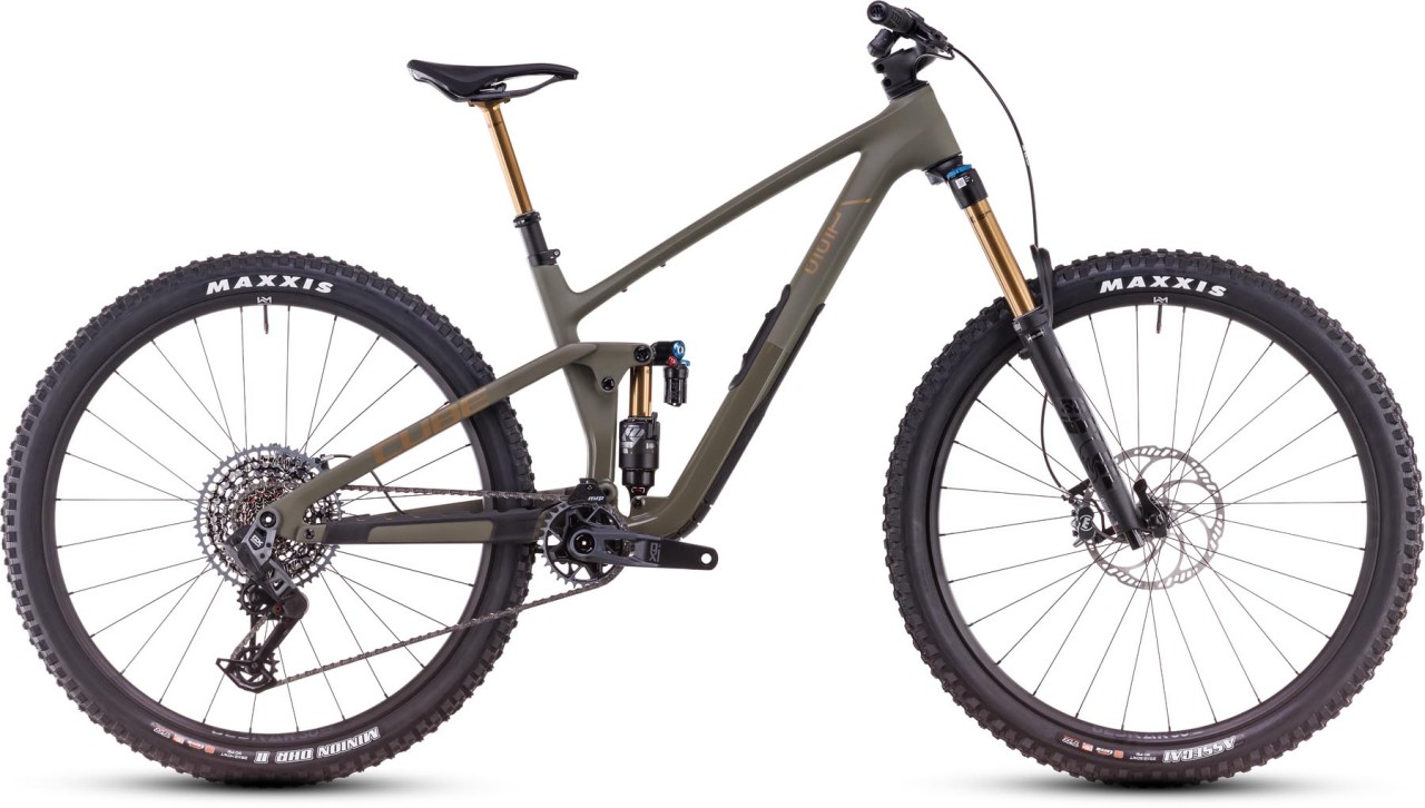 Cube Stereo ONE55 C:62 TM 29 dustyolive n gold 2025 - Fully Mountainbike