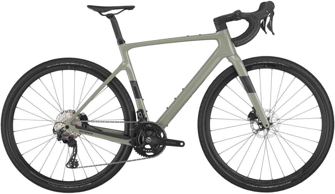 Scott Addict Gravel 50 undergrowth green 2025 - Gravel bike