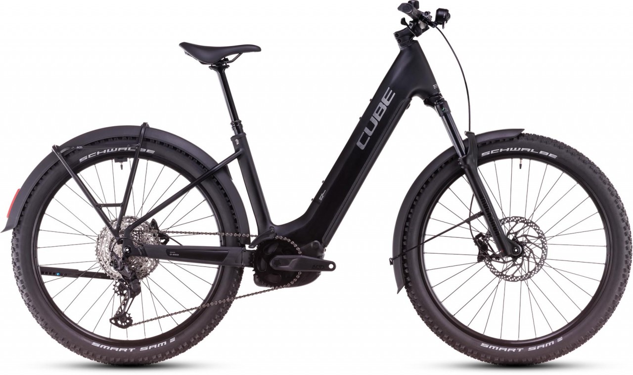 Cube Reaction Hybrid Race Allroad 800 black n metal 2025 - E-Bike Hardtail Mountainbike Easy Entry