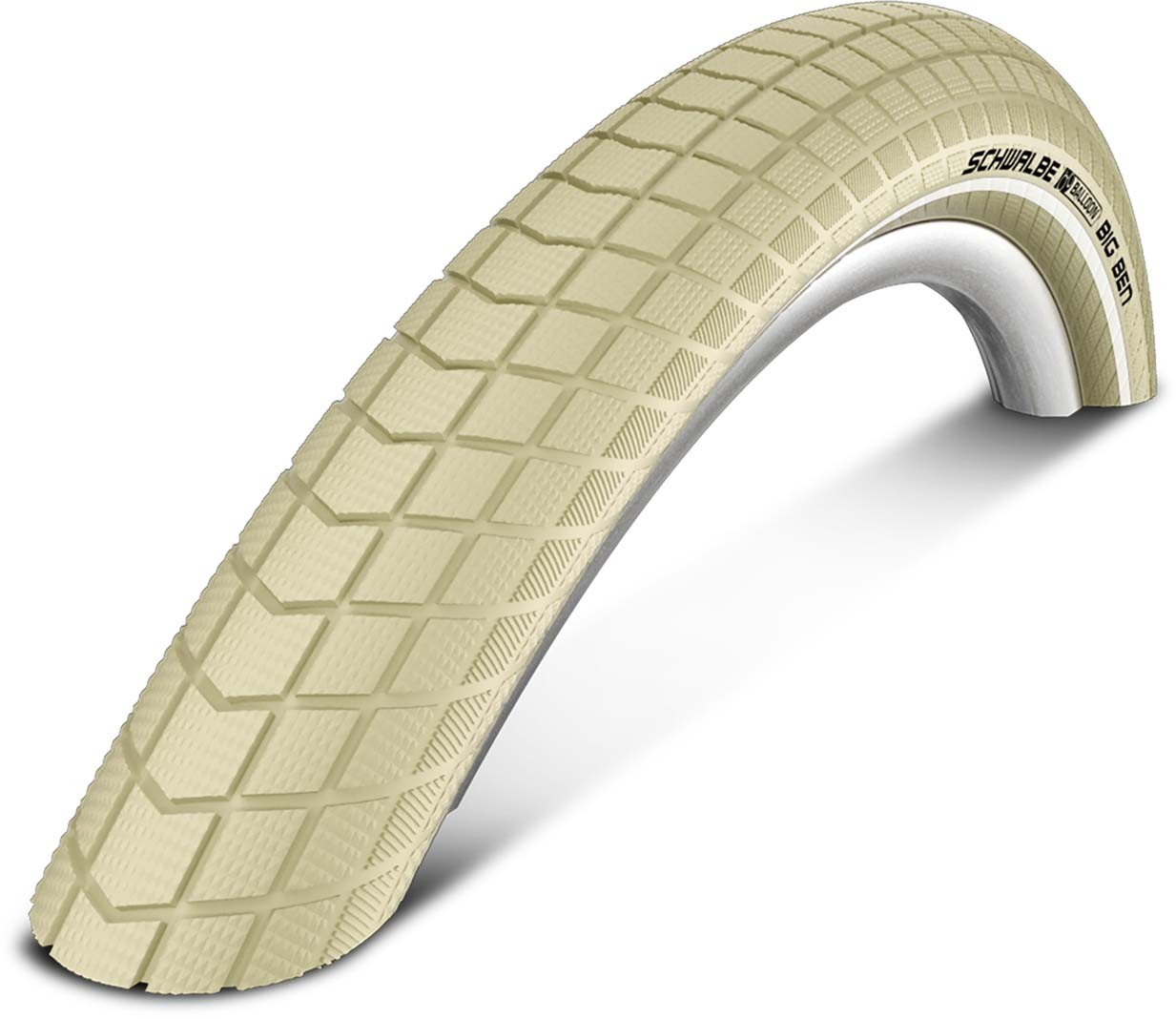 Schwalbe Tires Little Big Ben 40-622 28" x 1.50, cream / reflex