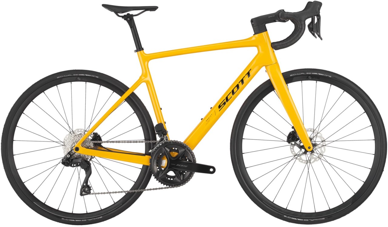 Scott Addict 40 bahama yellow 2025 - Road Bike Carbon