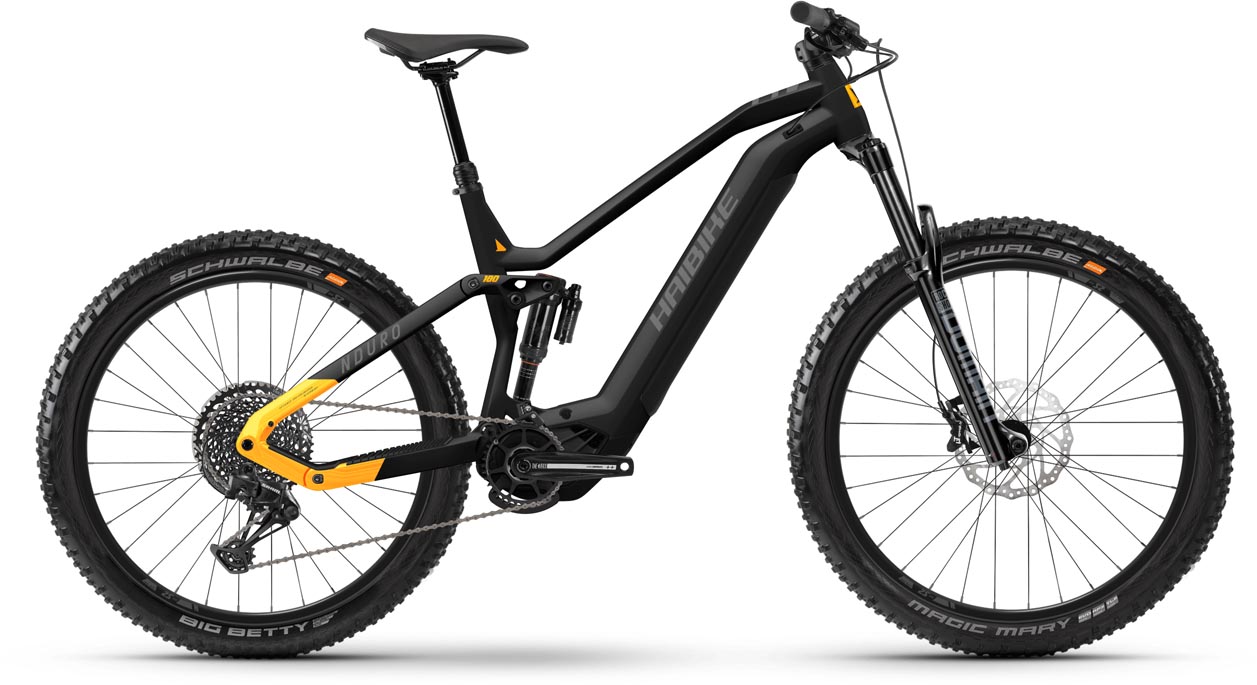 Haibike Nduro 6 Matte Gloss Anthr Mango 2023 E Bike Fully MTB MHW