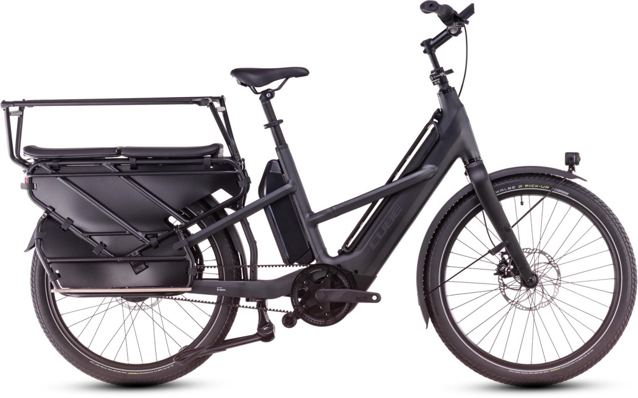 Cube Longtail Hybrid Family 1350 grey n reflex 2025 - E-Bike Cargo