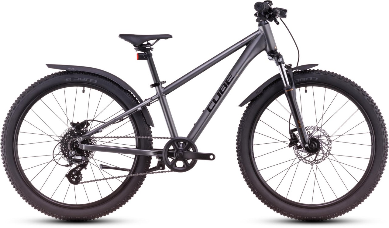 Cube Acid 240 Disc Allroad grey n flash 2025 - Kid Bike 24 Inches