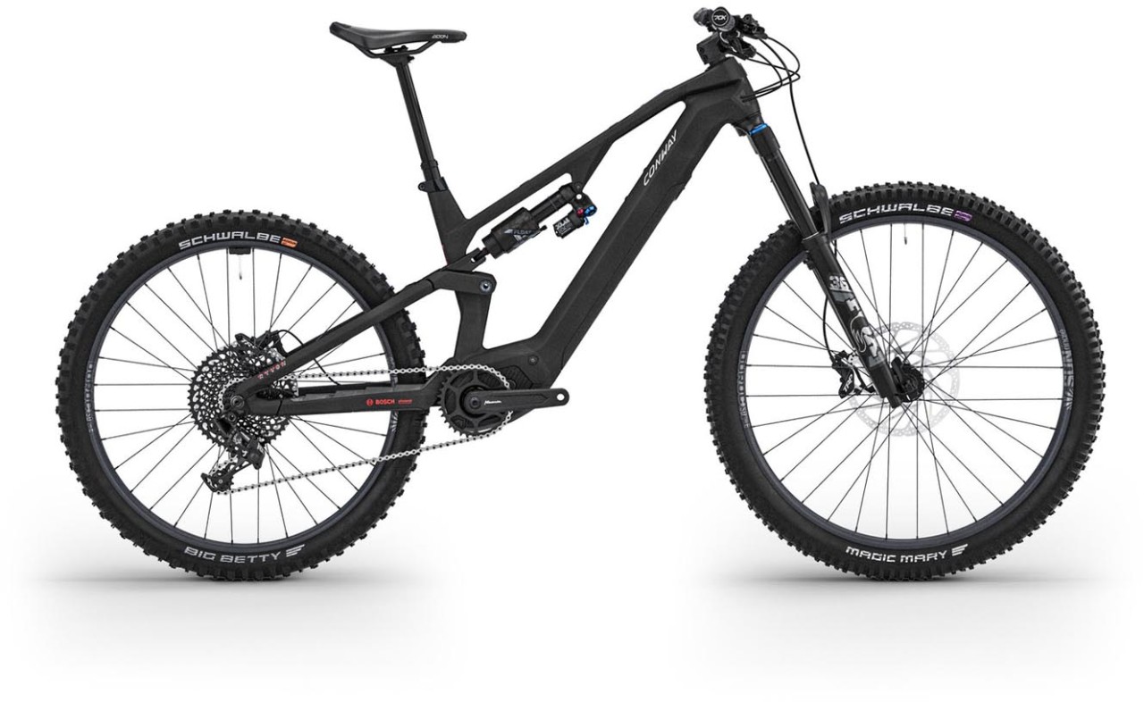 Conway Ryvon LT 4.0 400Wh carbon / silver 2025 - E-Bike Fully Mountainbike