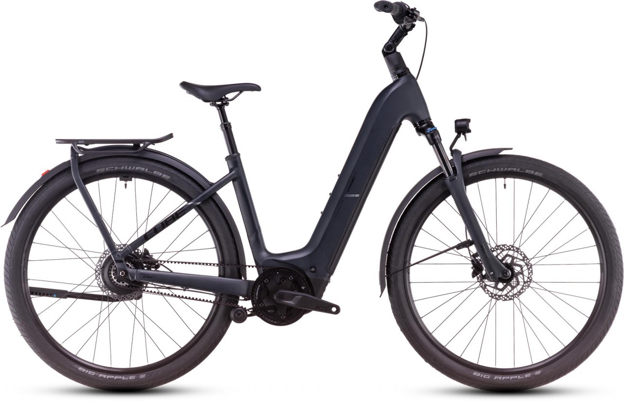 Cube Kathmandu Hybrid Comfort Pro 800 night n chrome 2025 - Touring E-Bike Easy Entry