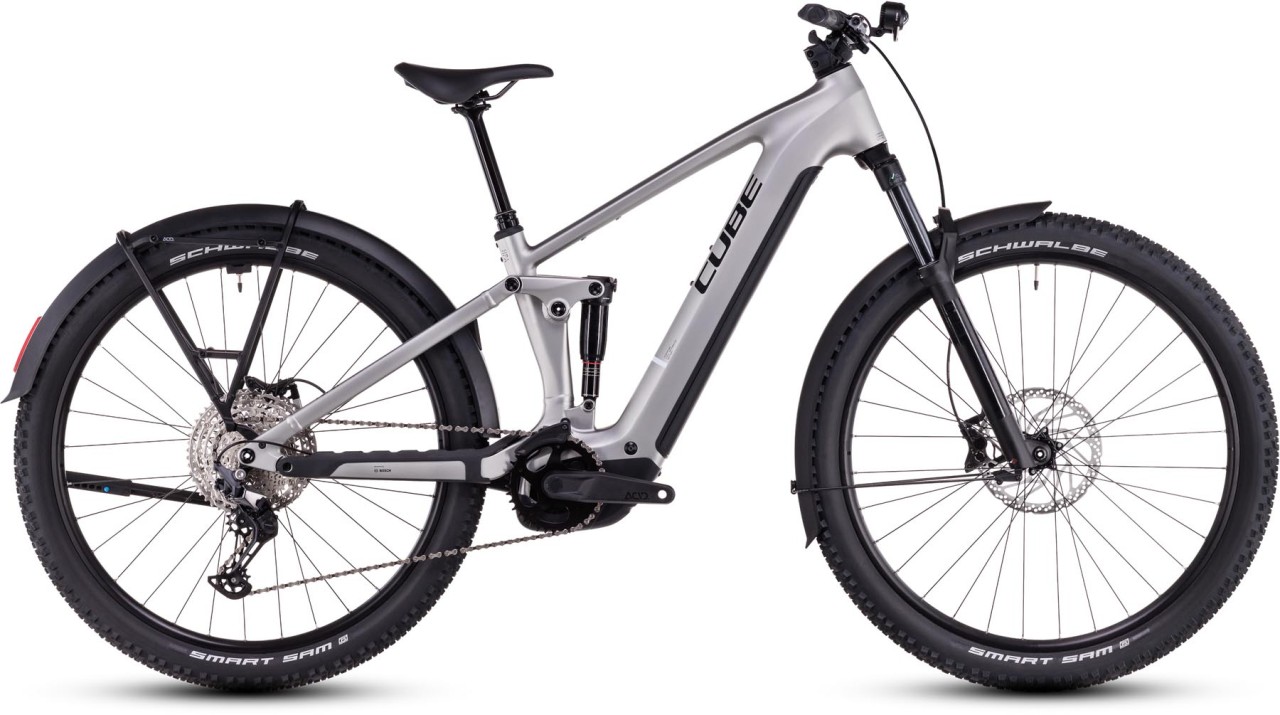 Cube Stereo Hybrid ONE22 Race Allroad silver n black - E-Bike Fully Mountainbike