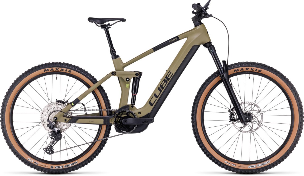 Cube Stereo Hybrid 160 HPC Race 625 27.5 olive n green 2024 - E-Bike Fully Mountainbike