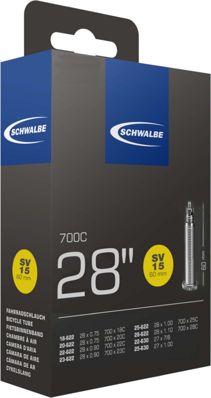 Schwalbe Hose no. 15 SV 60 mm (18-28x622-630)