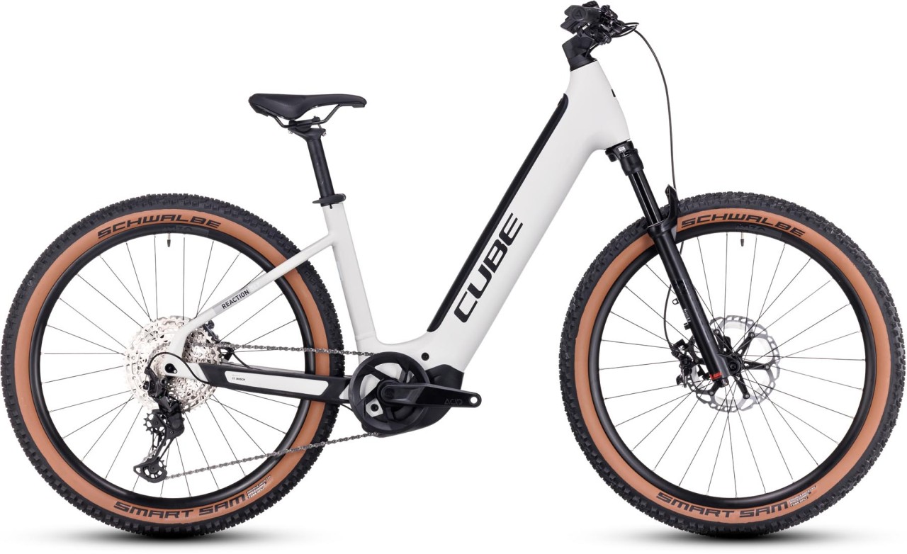 Cube Reaction Hybrid SLT 750 silver n cream 2024 - E-Bike Hardtail Mountainbike Easy Entry