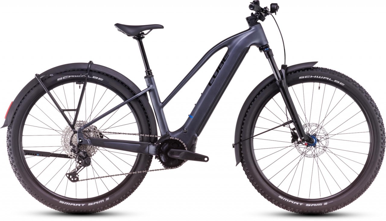 Cube Reaction Hybrid Pro Allroad 800 metallicgrey n black 2025 - Damen E-Bike Hardtail Mountainbike Women