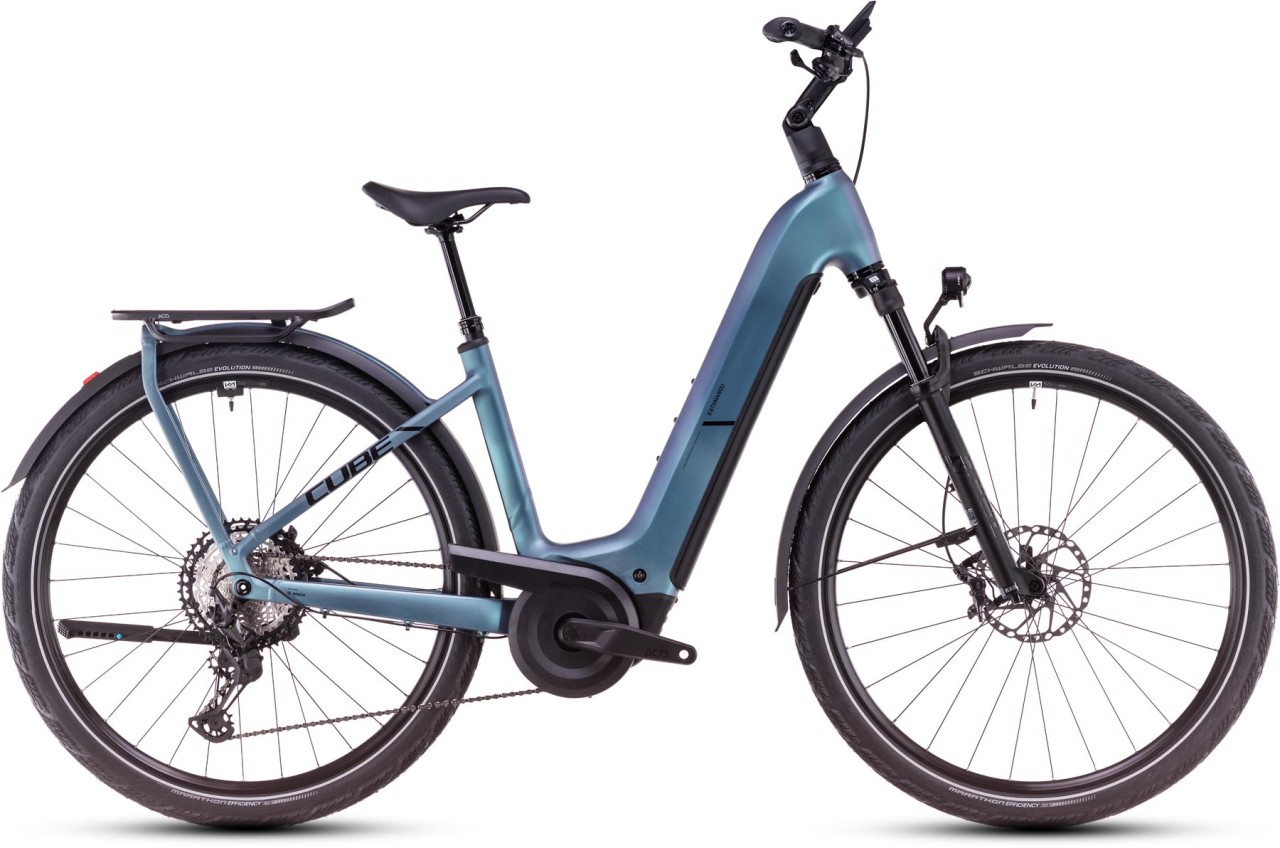 Cube Kathmandu Hybrid SLX smaragdgrey n black - Touring E-Bike Easy Entry