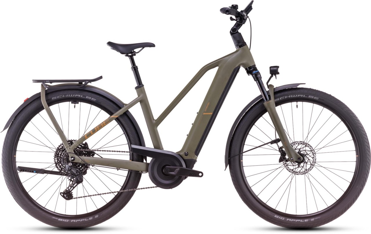 Cube Kathmandu Hybrid Pro dustyolive n gold - Touring E-Bike Women