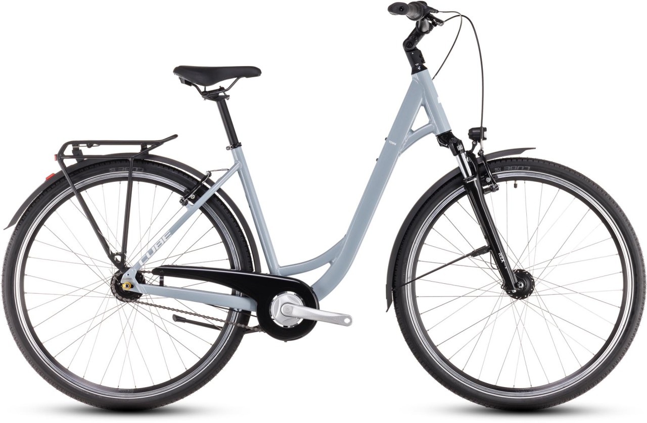 Cube Town ONE polargrey n white 2025 - Touring Bike Easy Entry