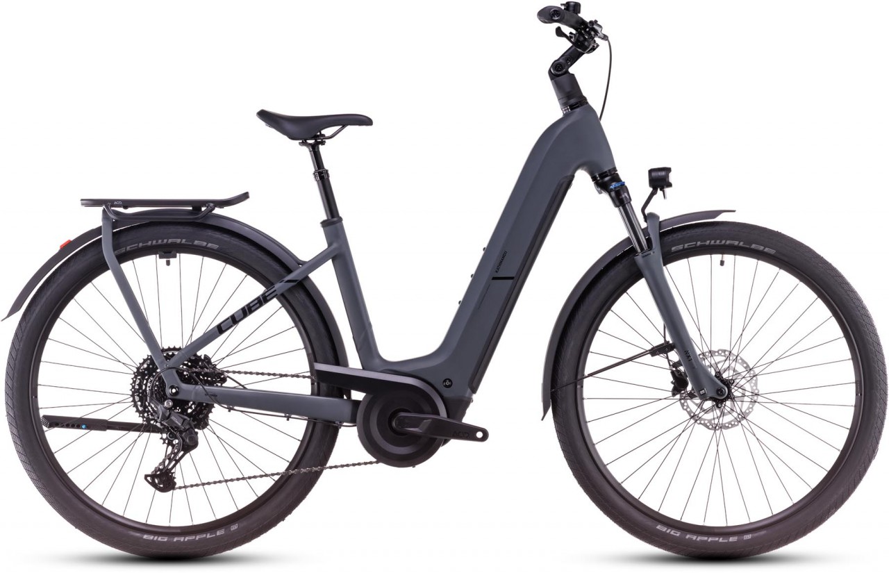 Cube Kathmandu Hybrid ONE 800 shadowgrey n black 2025 - Touring E-Bike Easy Entry