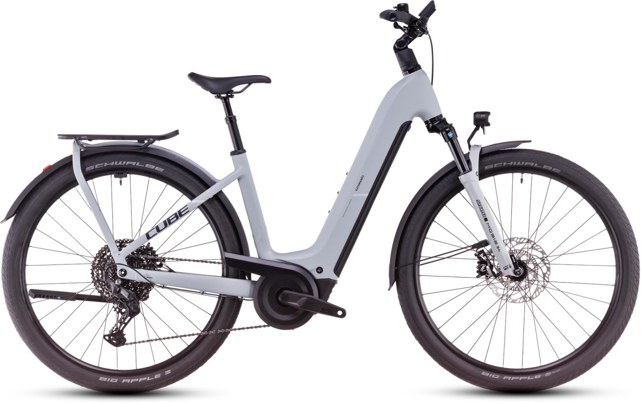 Cube Kathmandu Hybrid EX haze n black - Touring E-Bike Easy Entry