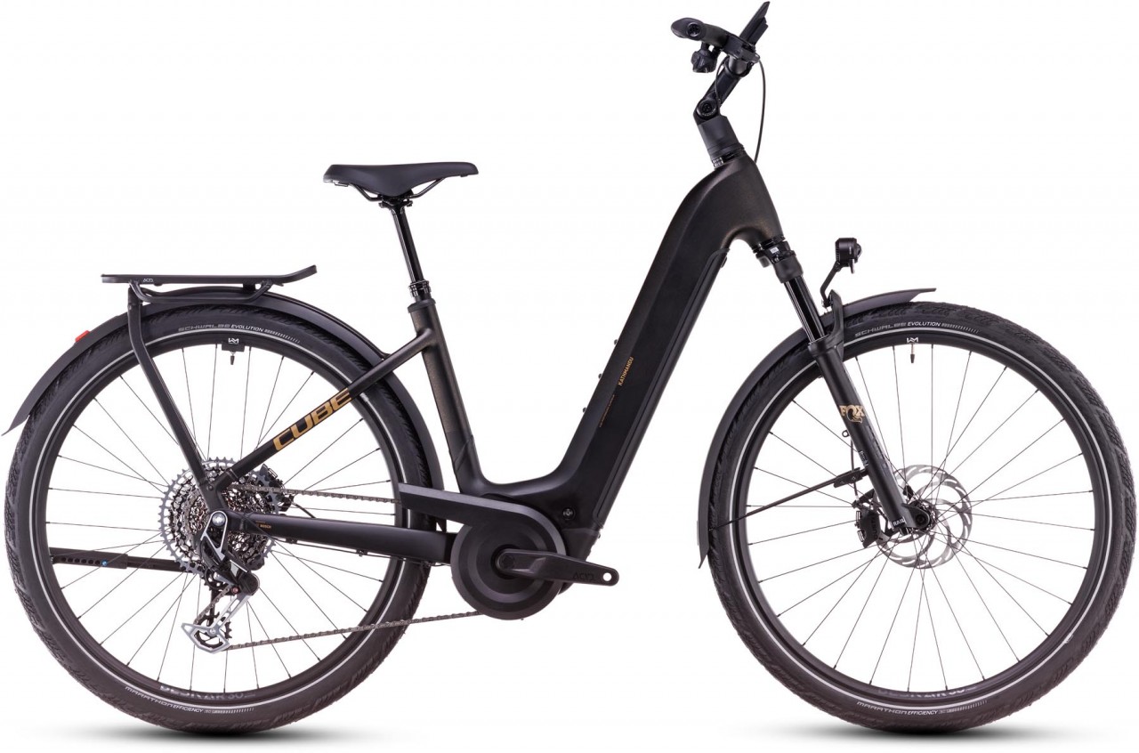 Cube Kathmandu Hybrid SLT 800 golddust n black 2025 - Touring E-Bike Easy Entry