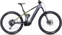 Cube Stereo Hybrid 140 HPC TM 750 flashgrey n olive 2024 - E-Bike Fully Mountainbike